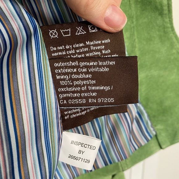 Danier Green Suede Jacket - Picture 5 of 6